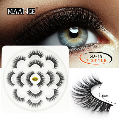 

Gobestart Party 5D False Eyelashes Lashes Voluminous Eye Lashes 7 Pair Makeup Lashes