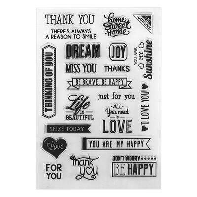 

Thank You Silicone Transparent Stamp DIY Scrapbooking Decor Clear Stamp