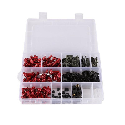 

233pcs Universal Motorcycle Sportbike Fairing Bolt Kit Motorbike Body Fasteners Clip Screws Nuts Set