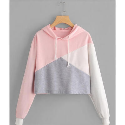 

Women Hoodies Jumper Sweatshirt Sweater Casual Crop Top Coat Sports Pullover NEW