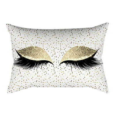 

〖Follure〗Eyelash Out Soft Velvet Cushion Cover 30x50cm Marble Pillow Cases
