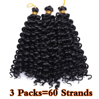 

3 Packs Afro MarleyBob Crochet Hair Marlibob Crochet Extension Kinky Curly Kinky Bundle Ombre Braidng Hair Extensions
