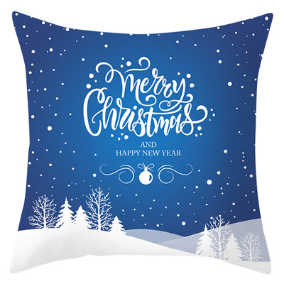 

Tailored Christmas Series Home Decor Polyester Peach Skin Pillow Case 18x18in