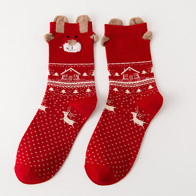

Gobestart Christmas Women Cotton Socks Multi-Color Womens Winter Socks