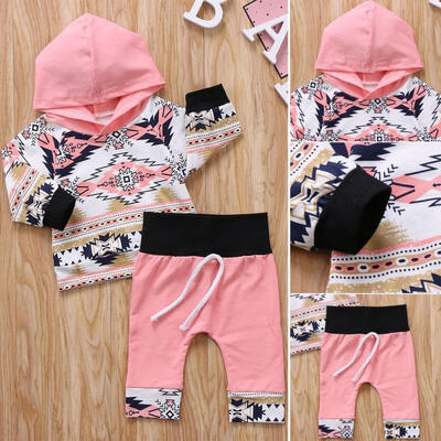 

Newborn Kids Toddler Baby Girl Boy Outfits Hoodie Tops T-shirtPants Clothes Set