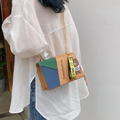 

Summer small bag female 2019 new wave Korean version of the wild single shoulder slung fashion chain casual texture small square bag