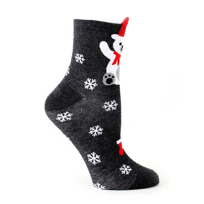 

Womens Socks Warm Christmas Cotton Socks Cosy Female Cute Animal Printed Hosiery