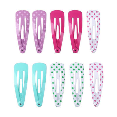 

10pcsSet Fashion Cute Children Snap Hair Clips Alloy Hairpin Headwear