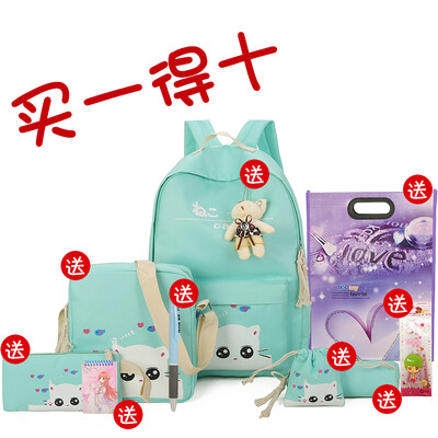 

Oxford Shoulder Bag Girl 2018 Korean version of 100 sets of simple schoolbag for primary&secondary school girls campus Backpac