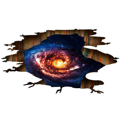 

Waterproof 3D Star Hole Wall Sticker DIY Bedroom Floor Mural Decal Ornament