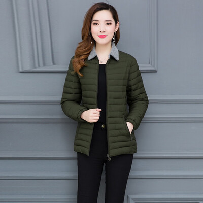 

Roseonmyhand Fashion Women Outerwear Long Sleeve Tops Solid Hooded Jackets Cotton-padded Coat