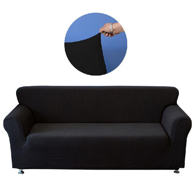 

Universal Polyester Spandex Stretchable Sofa Cover Strapless Slipcover Removable Washable Covering Mat Furniture Protector for 3