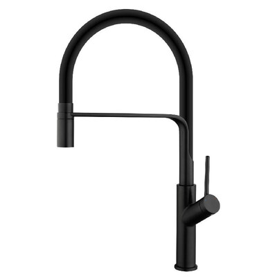 

Single Handle Kitchen Faucets Silicone Hose High Arc Bathroom Basin Sink Faucets Ceramic Valve Finished 360 Degree Swivel Water Ta