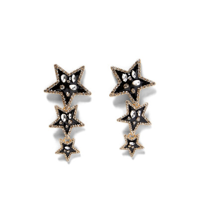 

AOTEMAN 2019 New arrival za crystal geometric earrings Bohemian Geometric Big long Dangle Earrings For Women vintage jewelry