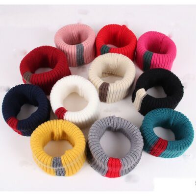 

Winter Warm Neckerchief O-Ring Girl Boy Scarf Baby Knitted Scarves Neck Warmer