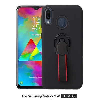 

Magnetic Car Mount Case Samsung Galaxy M20 Phone Ring Holder Cover Samsung M20 SM-M205FNDS SM-M205FDS Hybrid TPU Case Covers