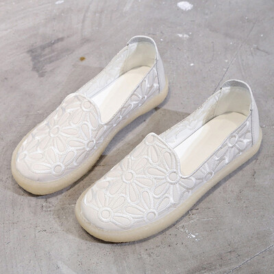 

Shoe women spring sen womens ins retro Joker a lazy Lefu shoes flat nurse shoes