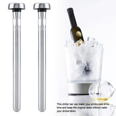 

Greensen 2PCS Stainless Steel Drink Chiller Stick Cooling Bar for Beer Wine Soda