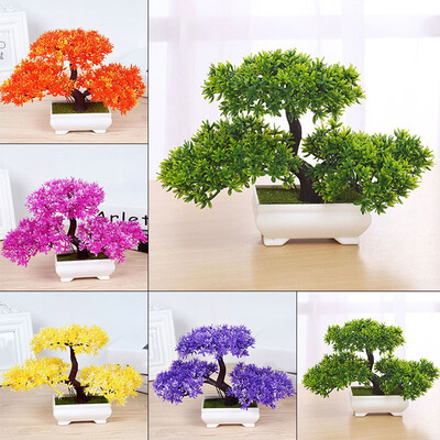 

Artificial Bonsai Plastic Resin Fake Flower Home Living Room Decoration