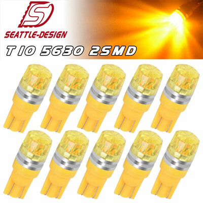 

10x High Power Amber Yellow T10 5630 LED Backup Reserve Turn Signal Light Bulbs