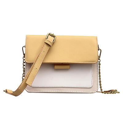 

Hit Color Shoulder Messenger Handbags Women PU Leather Flap Crossbody Bags