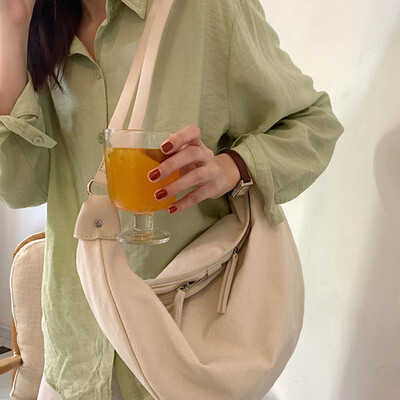 

Women&39S Canvas Shoulder Bags Shopping Bags Soft Crossbody Bag Casual Cloth Tote Schoolgirl Bag Ladies Fashion Bag