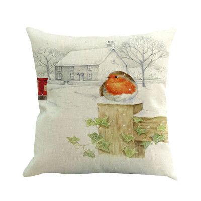 

Siaonvr Christmas Pillow Cover Pillowcases Decorative Sofa Cushion Cover 45x45cm
