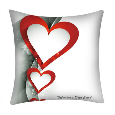 

Siaonvr Valentines Day Polyester Printed Sofa Car Home Decoration Pillow Case