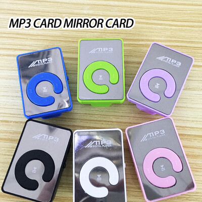 

Mini Mirror Clip MP3 Player Portable Fashion Sport USB Digital Music Player Micro SD TF Card Media Player