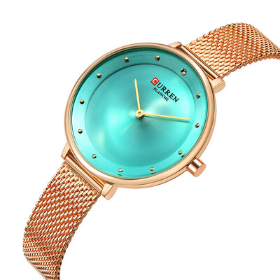 

RM Womens Small Dial Watch Waterproof Round Casual Quartz Mesh Belt Watch