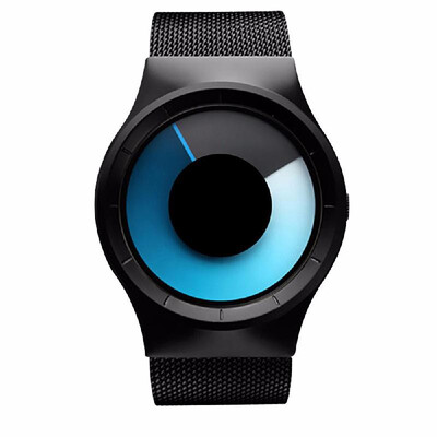 

GEEKTHINK 6002 New Quartz Watch Luxury Stainless Steel Mesh Belt Men&Women Gifts Cool Steel Strap Wristwatch