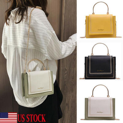 

Women Handbag Shoulder Leather Cross Body Bag Tote Chain Messenger Satchel Purse