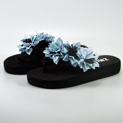 

Rose Women Muffin Flat Bottom Slippers Sandals Home Bathroom Beach Flip Flops Shoes