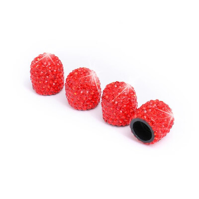 

Car Tire Valve Caps 4 Pack Diamond Valve Stem Caps Crystal Rhinestone Valve Core Cap New Creative Valve Cap
