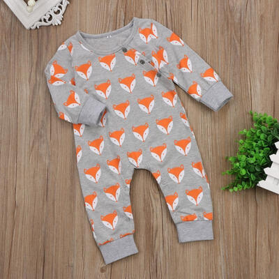 

Infant Baby Girl Boys Cute Fox Romper Bodysuit Playsuit Clothes Outfit