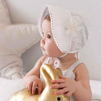 

Cute Toddlers Baby Girls Flower Princess Sun Beach Bucket Hat Cap Summer Cotton Bonnet