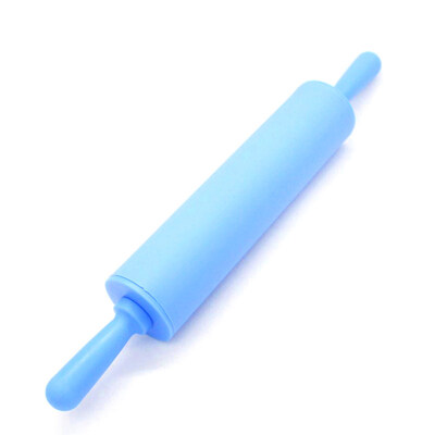 

Silicone Rolling Pin Non-stick Dough Cookie Biscuit Pizza Roller Baking Tool