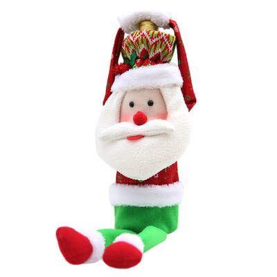 

Toponeto Christmas Decoration Hand-made Coffee Wine Set Ornament Cover Wine Bottle