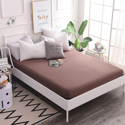 

Toponeto Fitted Sheet Bedding Cover Bed Sheet Soft Comfort Solid Color