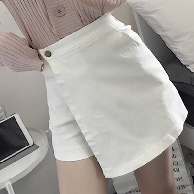 

〖Follure〗Fashion Women Summer Leisure Shorts culottes High Waist Pure Color Shorts