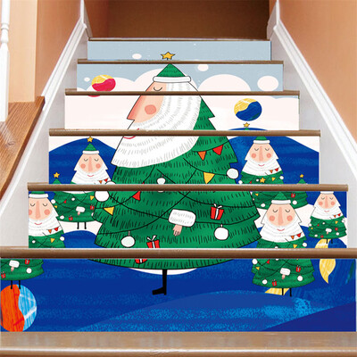 

Siaonvr Christmas Decoration Stair Stickers Christmas Stairs Stickers Wall Stickers