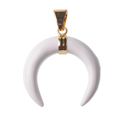 

Sterling Silver Crescent Moon Pendant NecklaceRing for Women Girl 18"