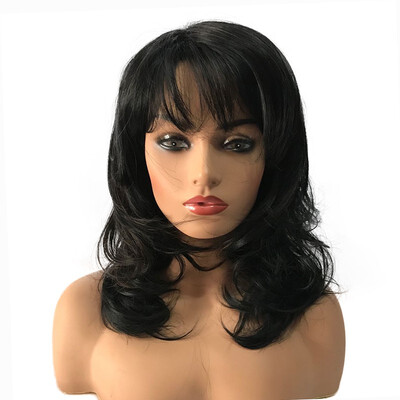 

StrongBeauty Long Wavy BlackGolden BrownBlonde Brown Ombre Wigs Synthetic Wigs Hairpieces For Women
