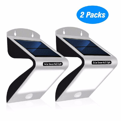 

Solar Lights PIR Motion Sensor Wall Lights IP65 Waterproof Sensor Activated Auto OnOff for GardenCourtyardGateBalcony2 PCS