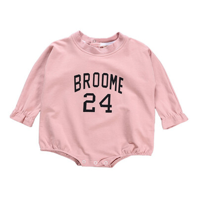 

Spring Long Sleeve Newborn Baby Girls Rompers letter Fashion Jumpsuits For Princess 3-12M Baby Girls Clothes New Year