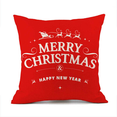 

New Christmas Gifts Flax Throw Pillow Case Cushion Cover Home Office Living Room Sofa Car Decorative 45X45Cm