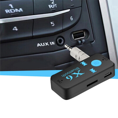 

〖Follure〗Wireless X6 Mini 41 Aux Audio Receiver Adapter 35mm Car Mp3 Music Receiver