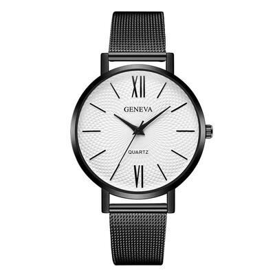 

GENEVA Watch 2019 WomenS Minimalist Mesh Band Stainless Steel Analog Quartz Wristwatch Lady Luxury Rose Gold Watches Relogio