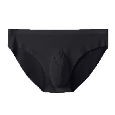 

Men Underwear Mid Waist Breathable Triangle Boxer Briefs Tangas Thong Lingerie