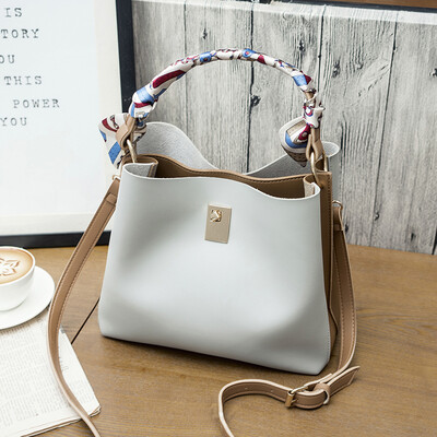 

2017 autumn&winter new Korean version Messenger bag bucket bag handbag handbag shoulder bag large bag
